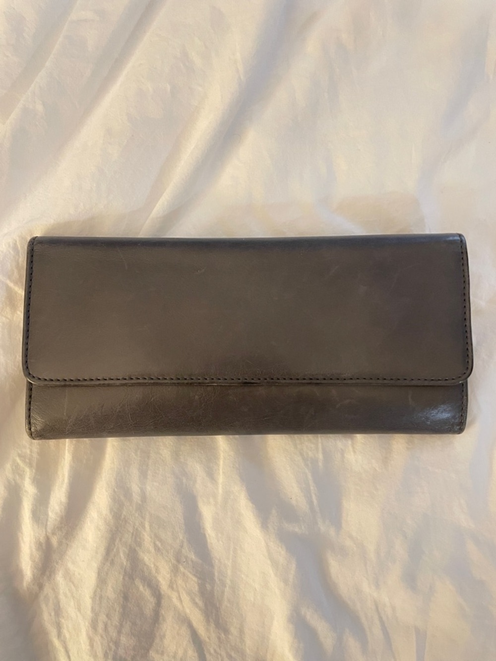 Hobo leather grey wallet great condition